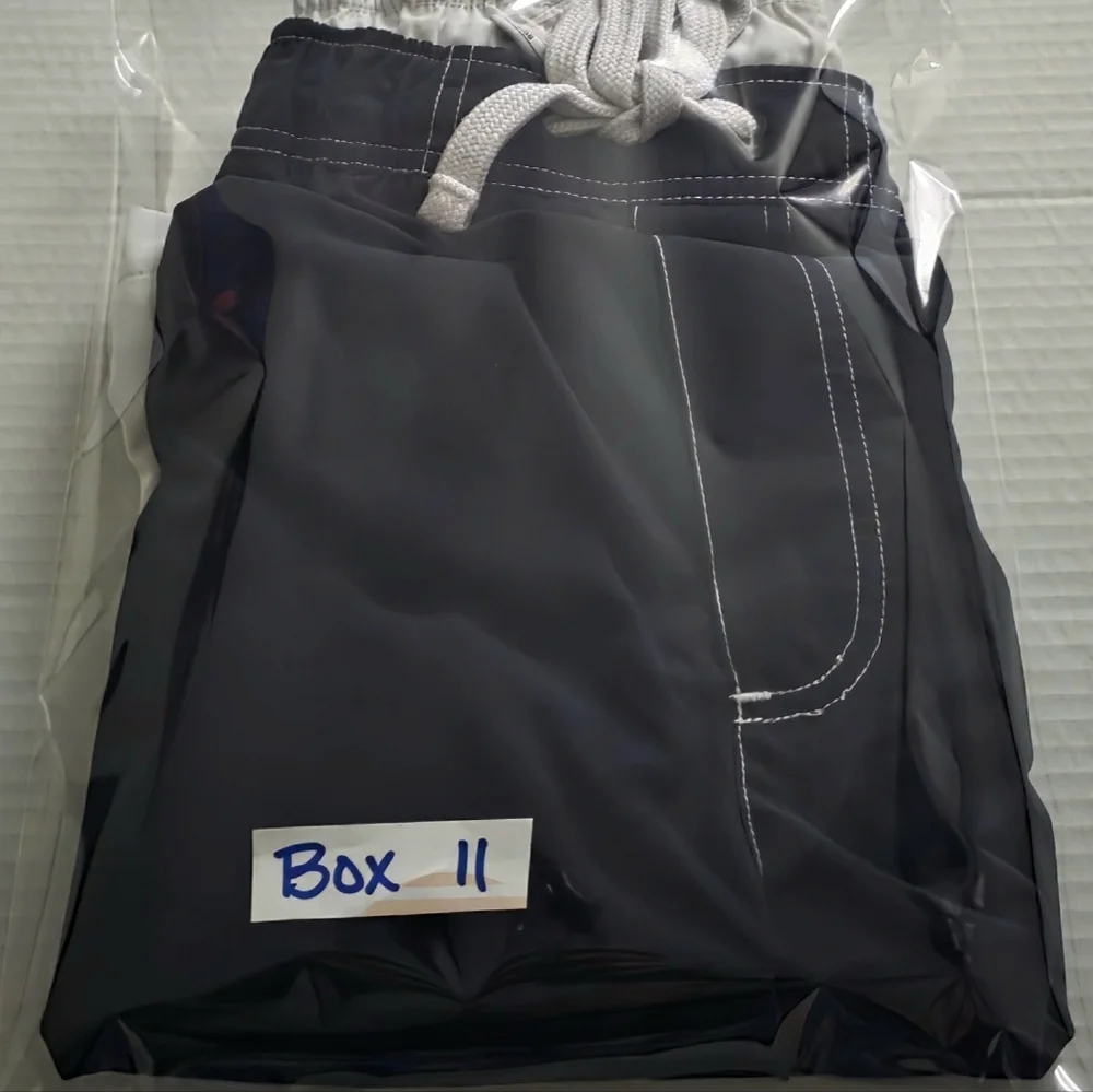 Nike Swim Trunks, XL, Navy With White Pockets & Drawstring